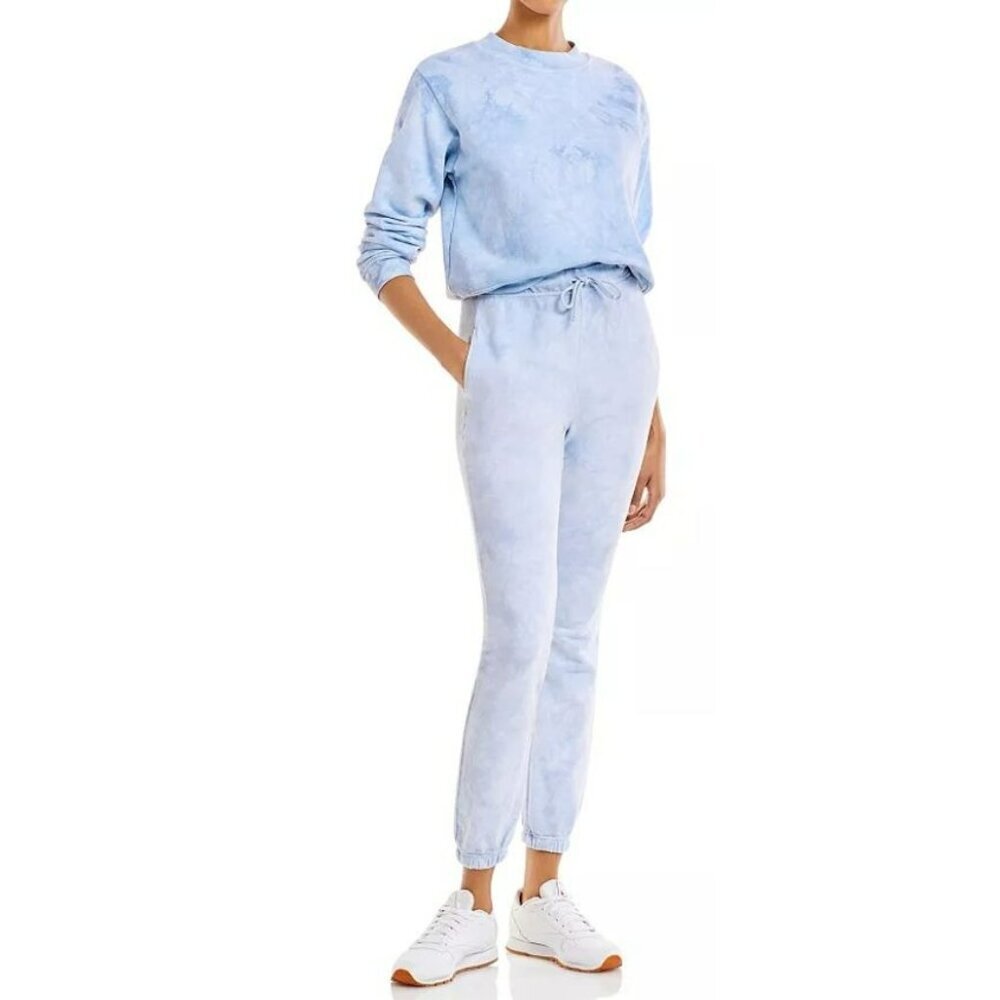 Revolve Cotton Citizen Milan Blue Tie-Dye Jogger Sweatpants Size Large NWT